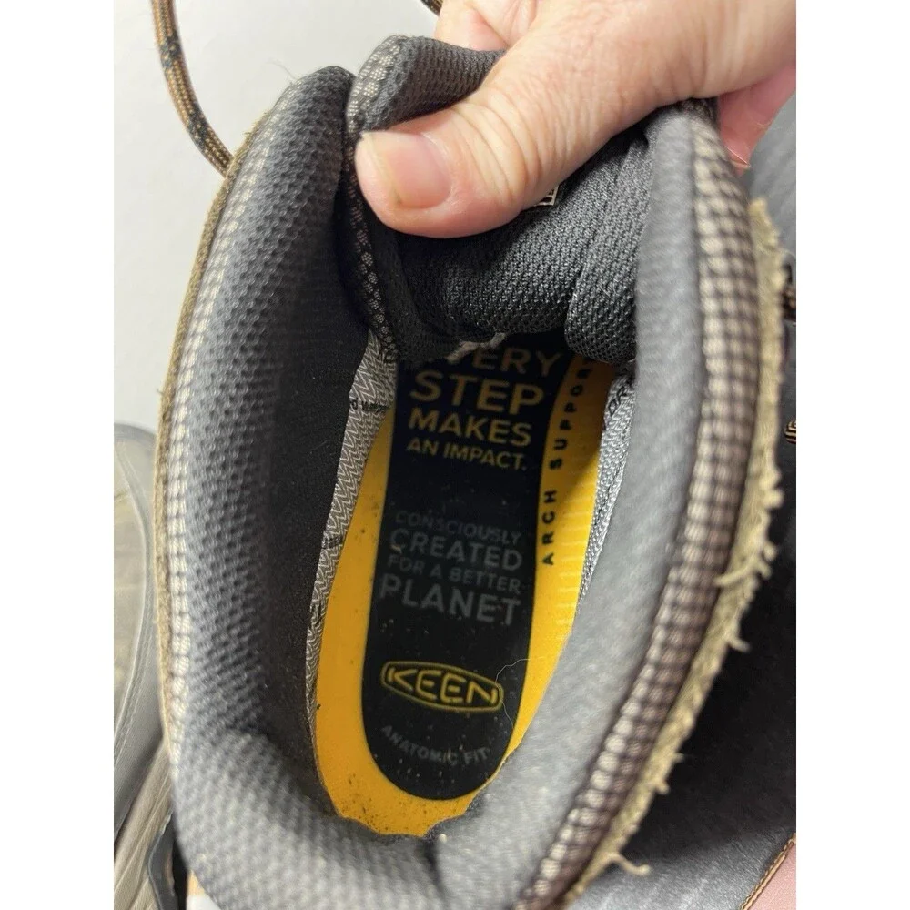 KEEN Dry Mens Targhee II Mid Height Waterproof Hiking Boots Sz 12W Outdoor Trail
